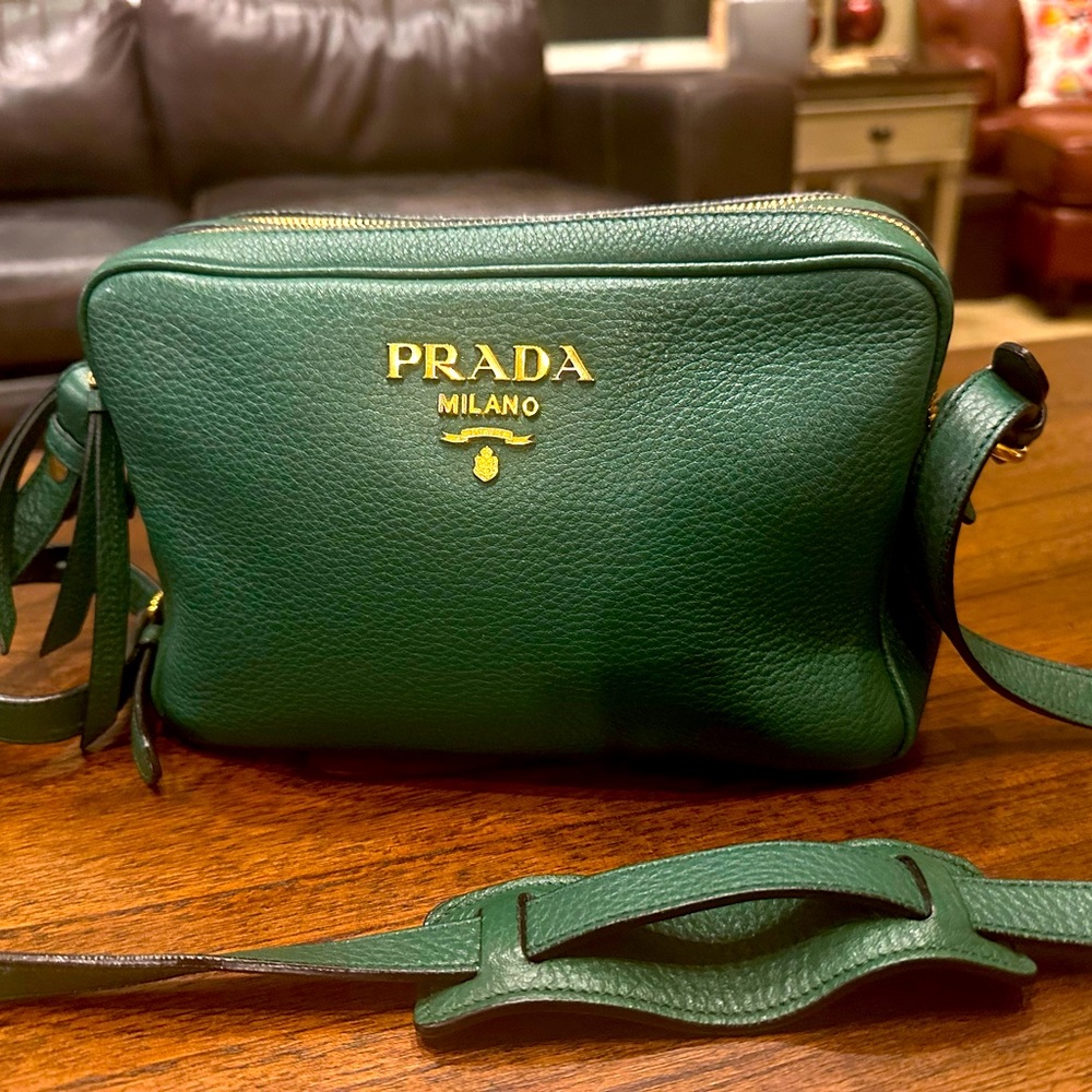 Prada Vitello Double Zip Camera Bag
